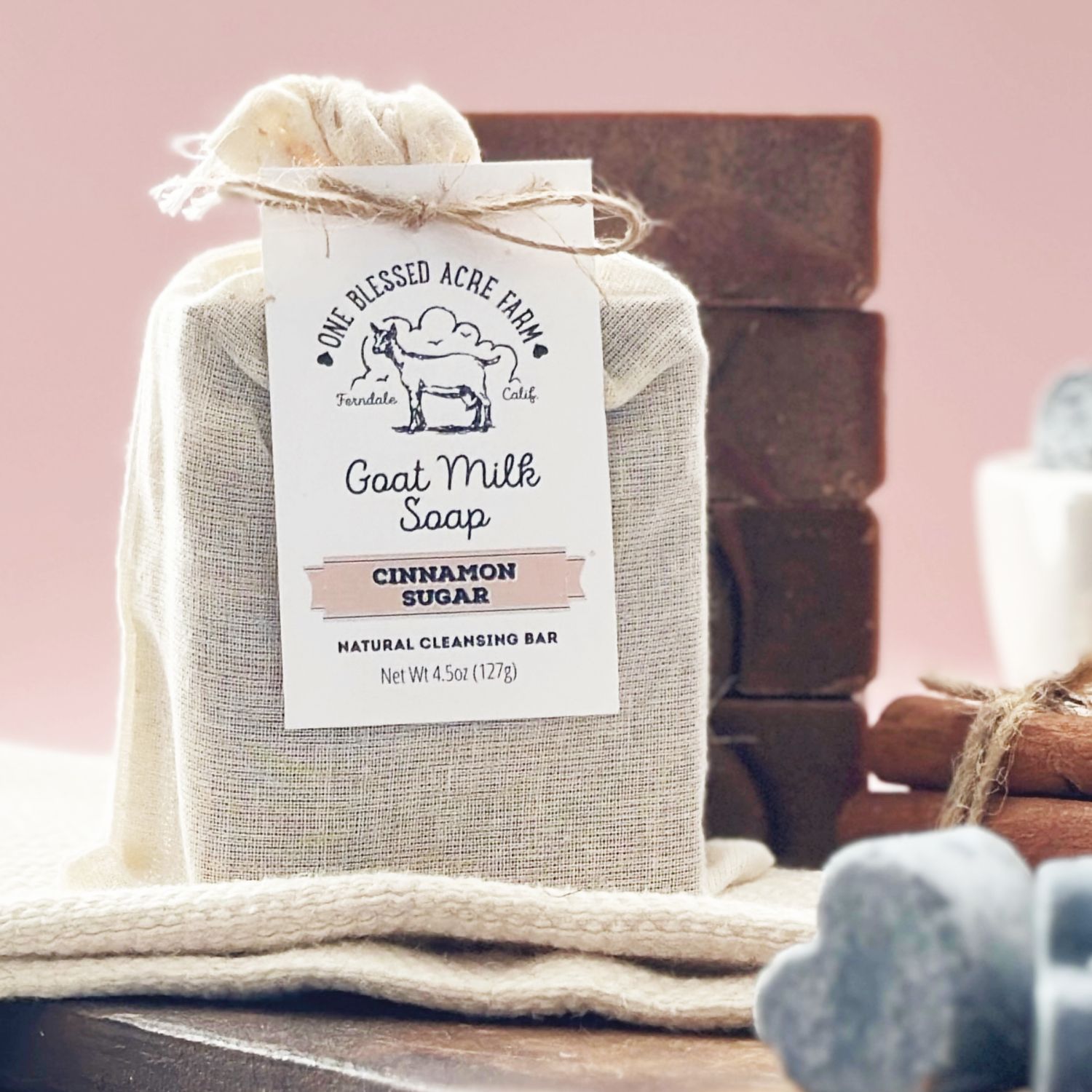Cinnamon Sugar Goat Milk Bar Soap, Natural Cleansing Bar