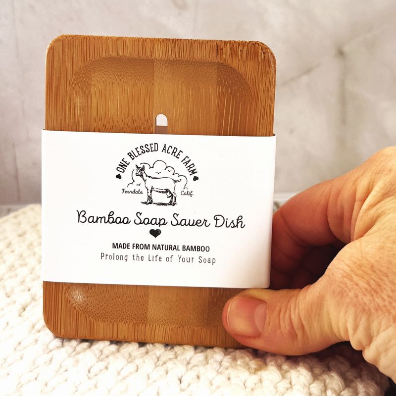 Self Draining Bamboo Soap Dish