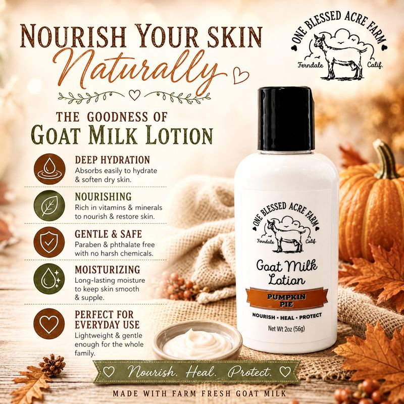 Pumpkin Pie Goat Milk Lotion for Hand and Body