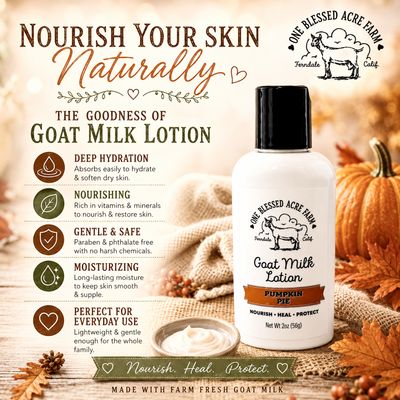 Pumpkin Pie Goat Milk Lotion for Hand and Body