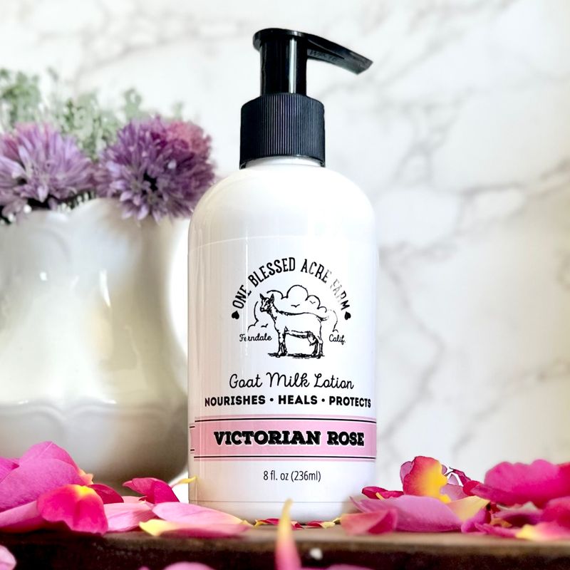 Victorian Rose Goat Milk Lotion Victorian Rose Goat Milk Lotion | Rose Body Lotion | Moisturizing Goat Milk Lotion | Floral Hand Cream Sensitive Skin Lotion