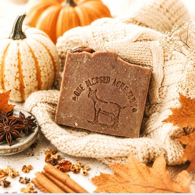 Pumpkin Pie Goat Milk Bar Soap, Natural Cleansing Bar