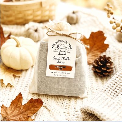 Pumpkin Pie Goat Milk Bar Soap, Natural Cleansing Bar