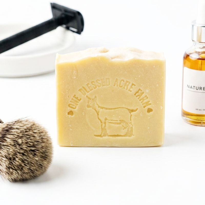 Mens Goat Milk Bar Soap, Natural Cleansing Bar - 4.5 ounce