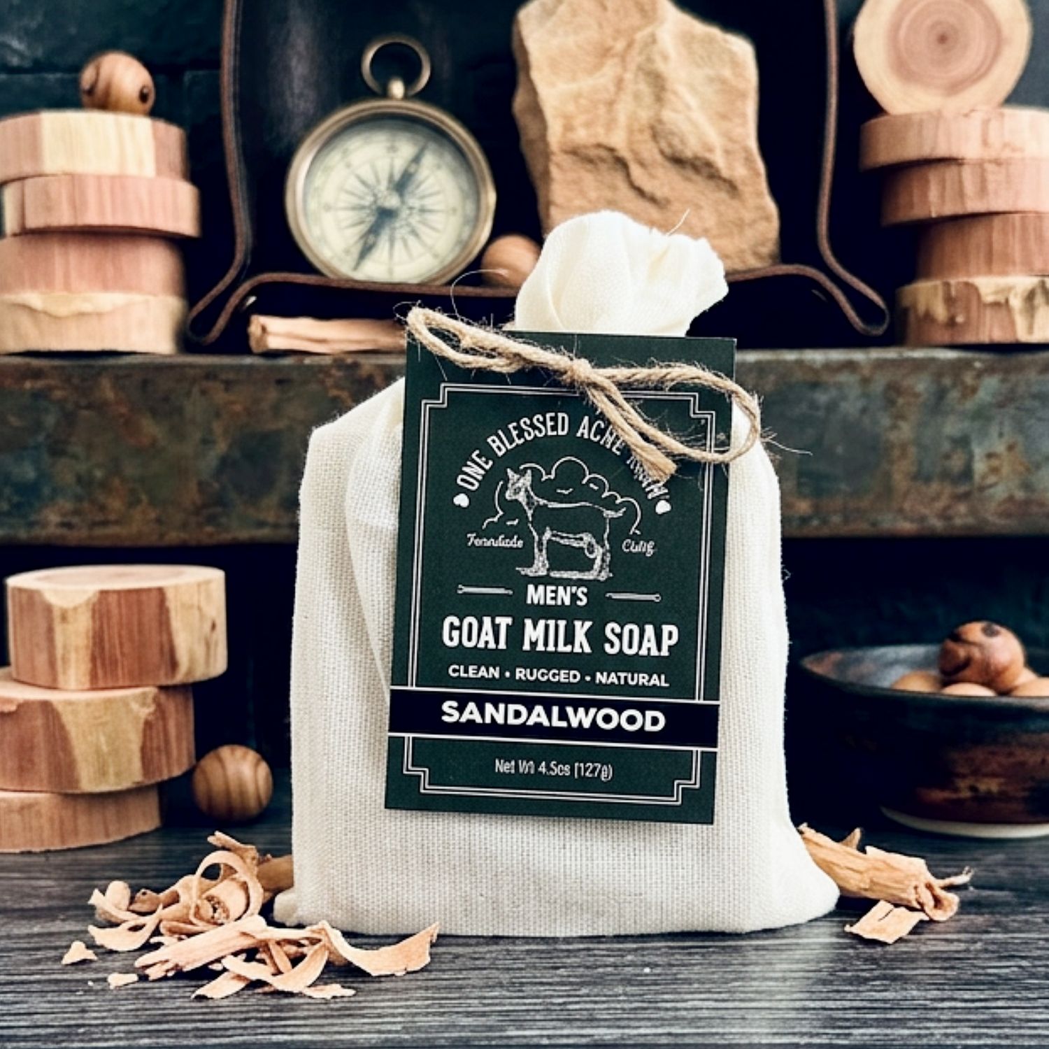 Sandalwood Goat Milk Soap Bar Sandalwood Goat Milk Soap Bar