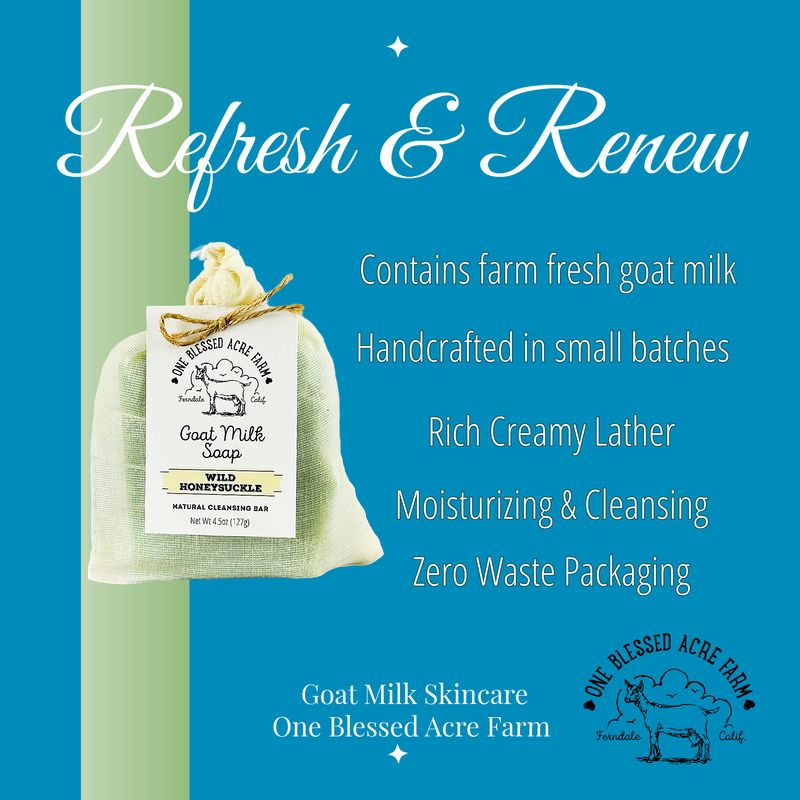 Wild Honeysuckle Goat Milk Bar Soap