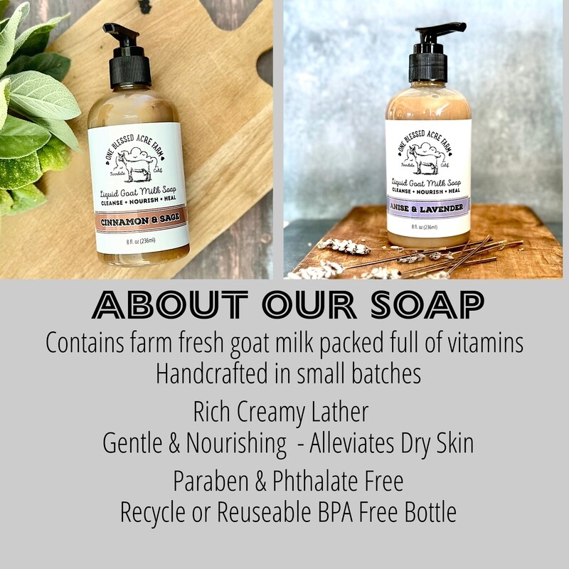 Unscented Goat Milk Liquid Soap Hand Soap Body Wash