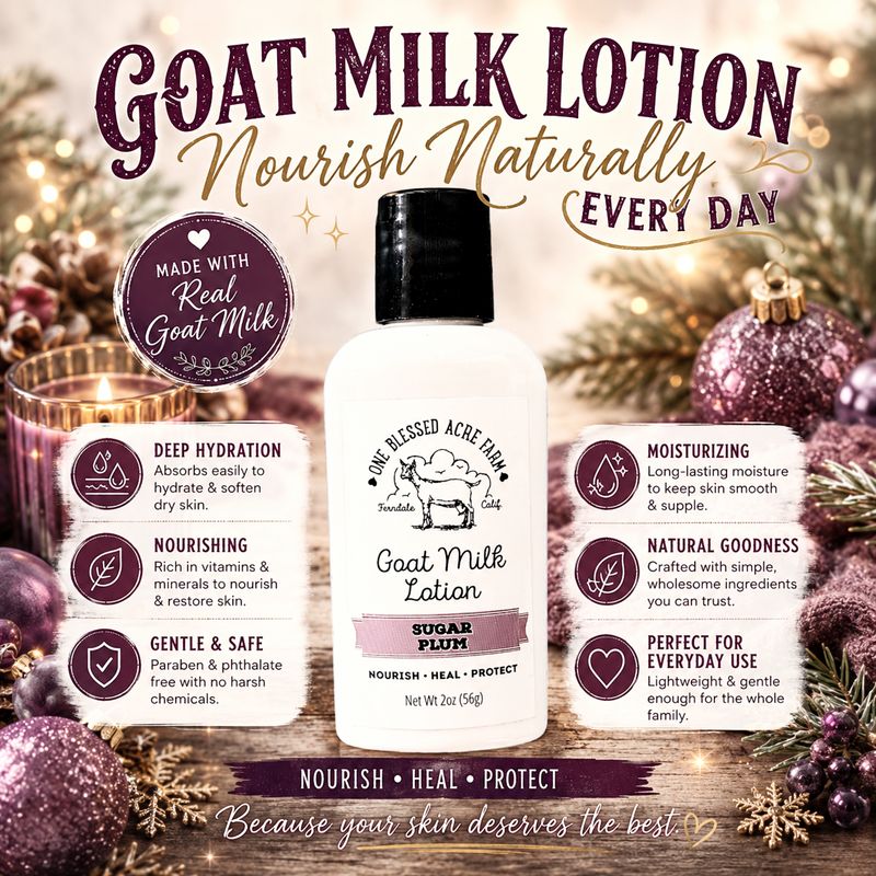 Sugar Plum Goat Milk Lotion for Hand and Body
