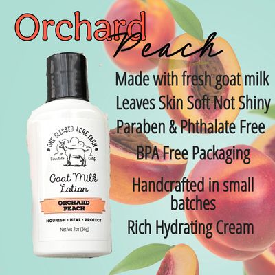 Orchard Peach Goat Milk Hand & Body Lotion