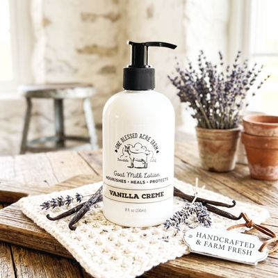 Vanilla Creme Goat Milk Lotion Hand Cream Body Lotion