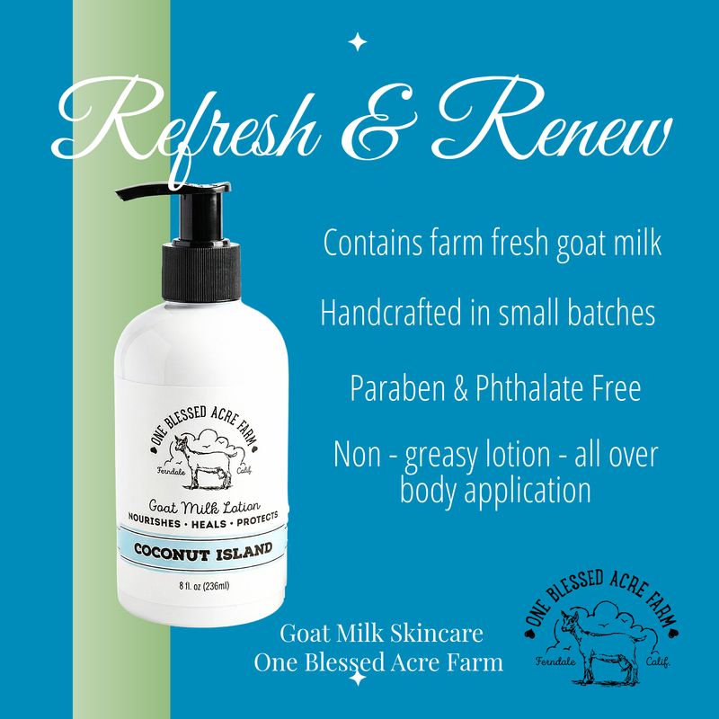 Coconut Island Goat Milk Lotion Hand Cream Body Lotion