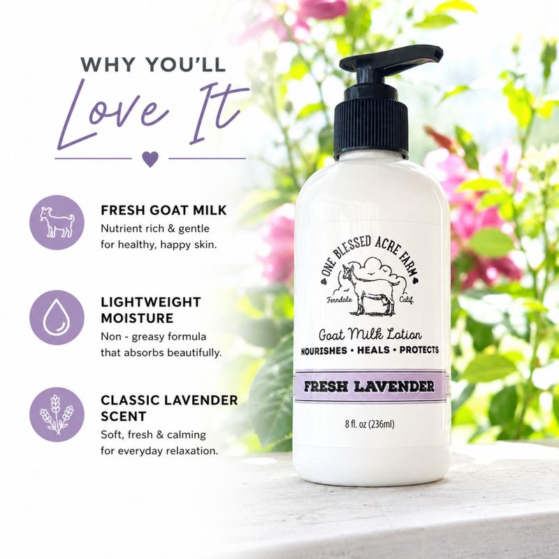 Fresh Lavender Goat Milk Lotion Hand Cream Body Lotion