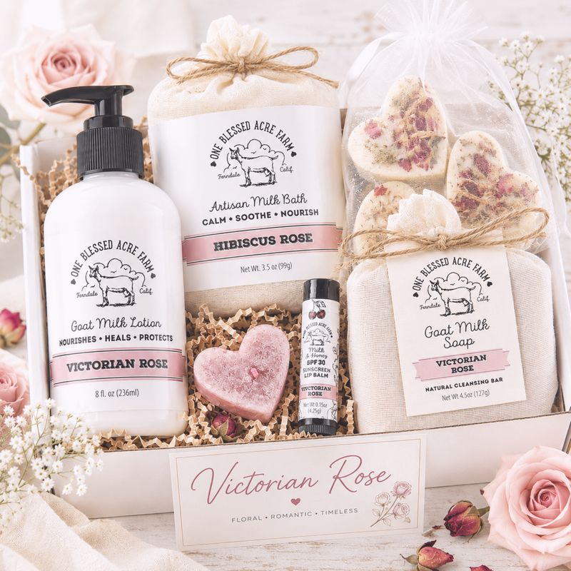 Gift Set Goat Milk Skincare, Self Care Gift Box