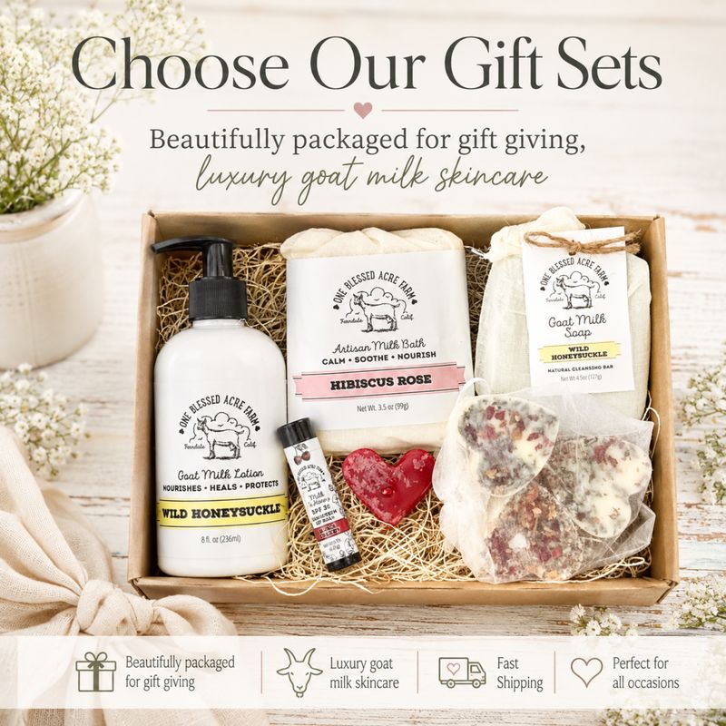 Gift Set Goat Milk Skincare, Self Care Gift Box