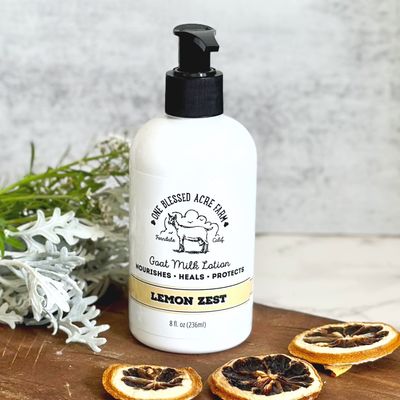 Lemon Zest Goat Milk Lotion Hand Cream Body Lotion Lemon Scent Lotion Goat Milk Bar Kitchen Hand Lotion For Sensitive Skin Wedding Favor Gift Set Natural Handmade Lotion Moisturizing Gentle Scent Perfect Shower Favor Gift Set Natural Lotion For Baby