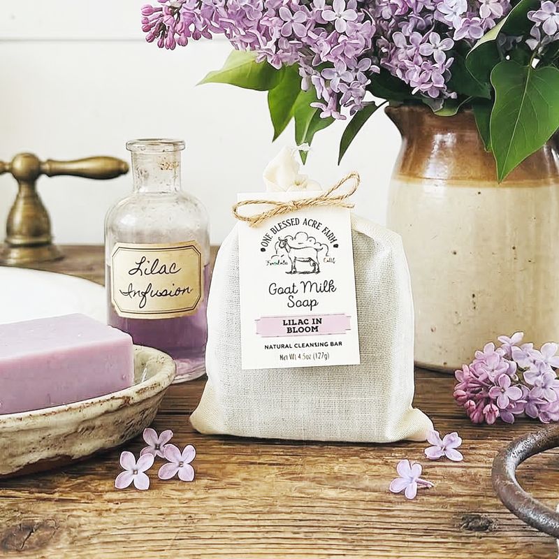 Lilac Goat Milk Bar Soap