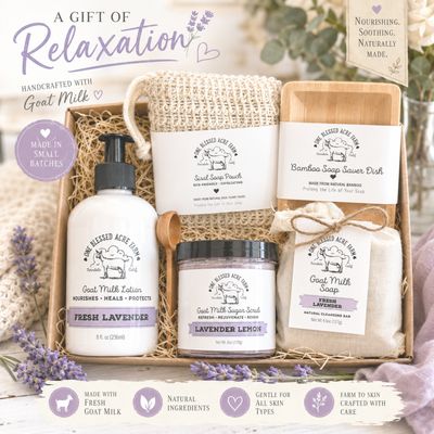 Lavender Customized Lotion, Soap & Sugar Scrub Gift Set