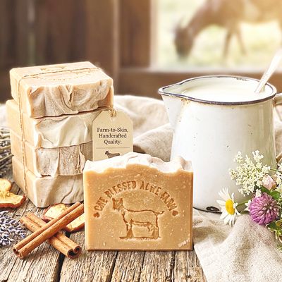 Apple Cider Goat Milk Bar Soap, Natural Cleansing Bar