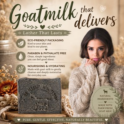 Sweater Weather Goat Milk Bar Soap, Natural Cleansing Bar
