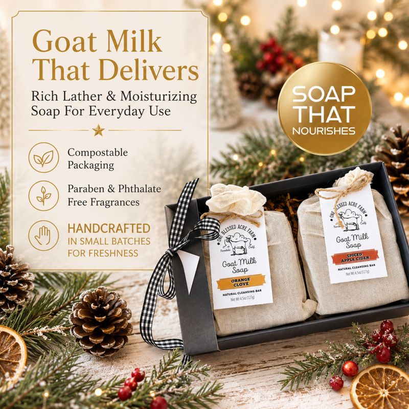 Christmas Soap Bundle Gift Set, 2 Soap Set