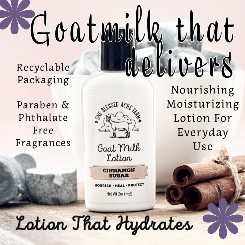 Cinnamon Sugar Goat Milk Lotion Hand Cream Body Lotion