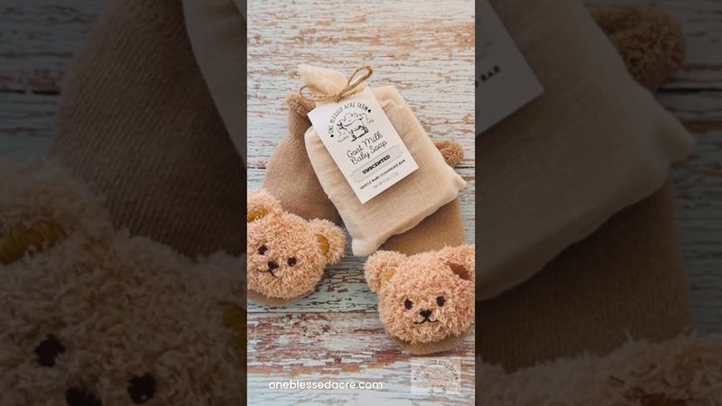 Unscented Baby Cleansing Bar, Goat Milk Baby Tallow Soap, 4.5 ounce