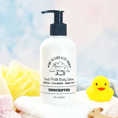 Unscented Baby Skincare Line Goat Milk Lotion Hand Cream