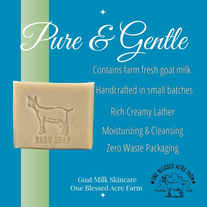 Lullaby Dreams Baby Cleansing Bar, Goat Milk Baby Tallow Soap, 4.5 ounce
