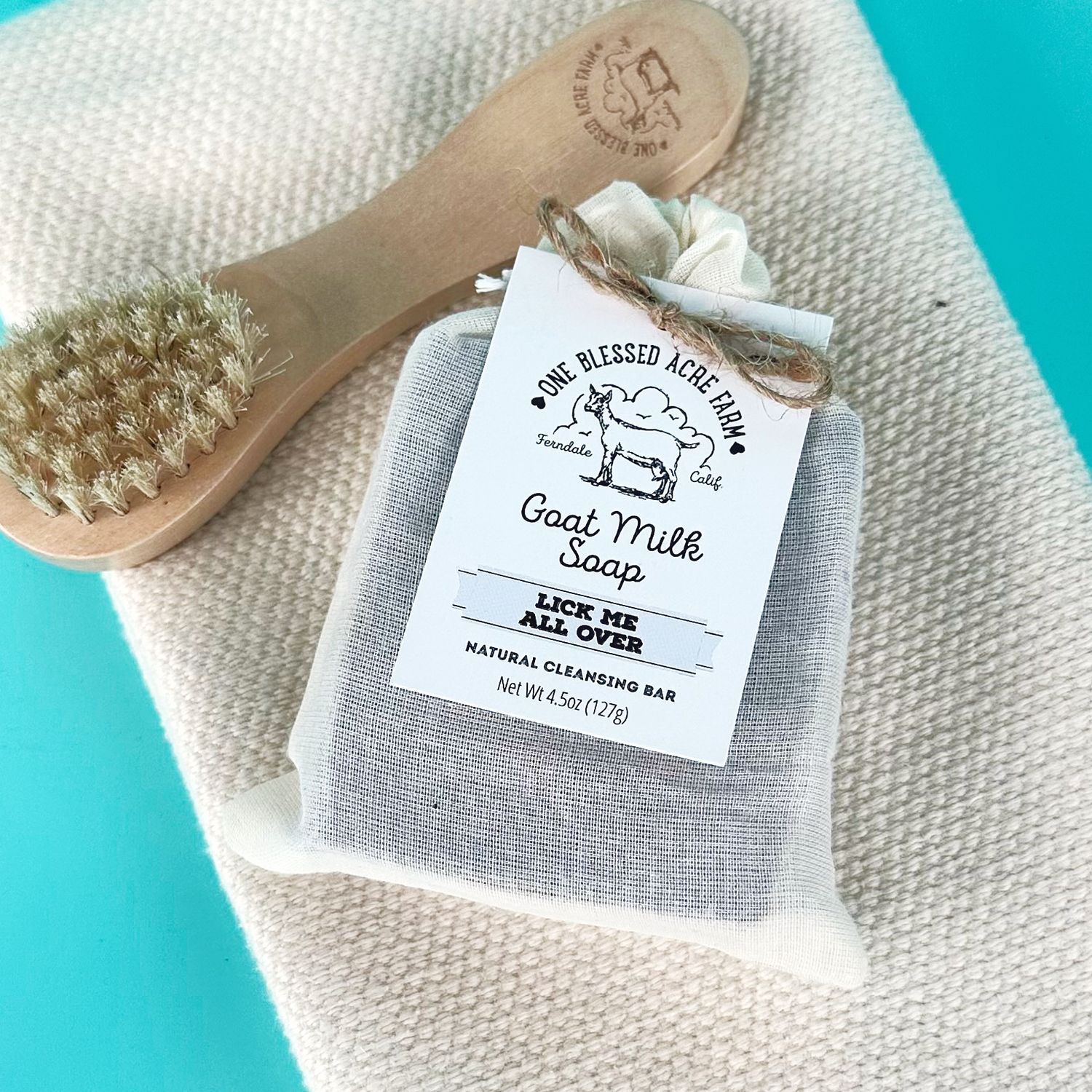 Lick Me All Over Goat Milk Bar Soap, Soap & Lotion Set: Single Soap Bar, Add On: No Add On