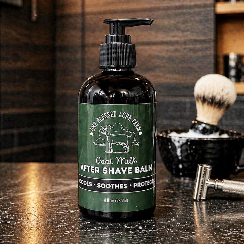 Goat Milk After Shave Balm For Men - 8 ounce Goat Milk After Shave Balm For Men - 8 ounce