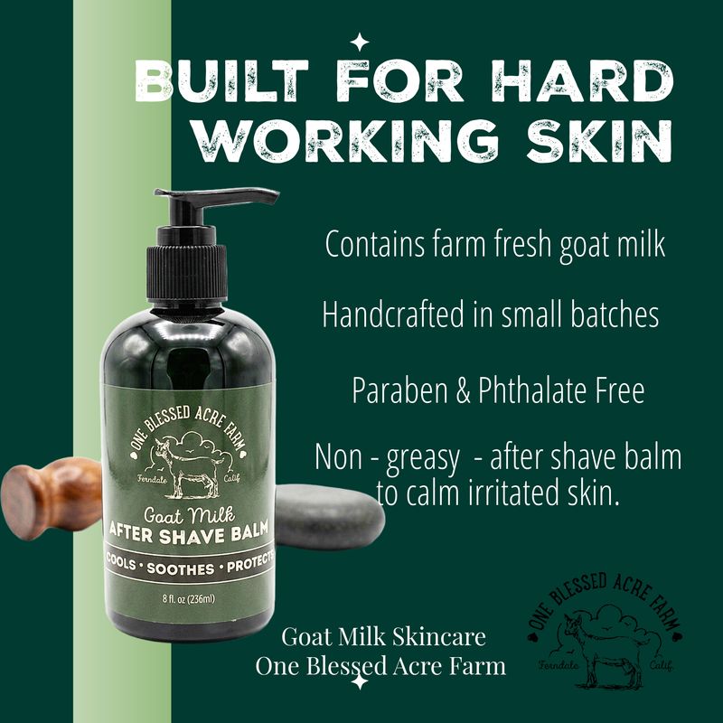 Goat Milk After Shave Balm For Men - 8 ounce