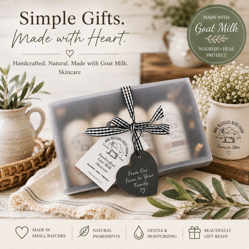 Goat Milk Lotion Gift Set of 4 Lotion Sampler Set