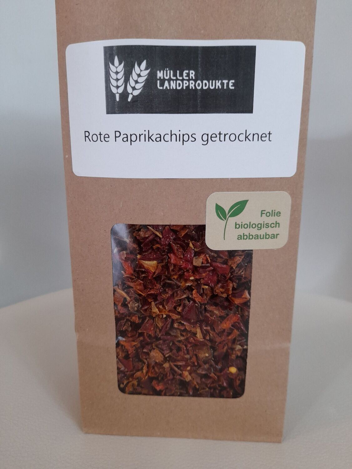 Rote Paprikachips