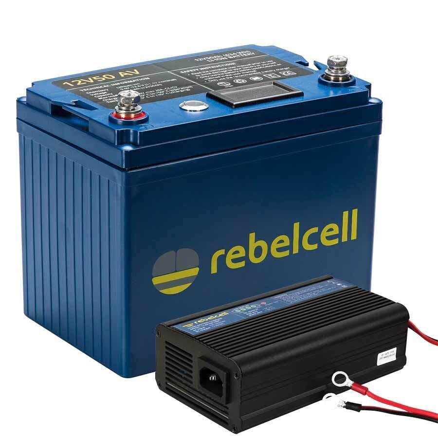 Rebelcell 12V 50AV inkl. 10A/20A Ladegerät
