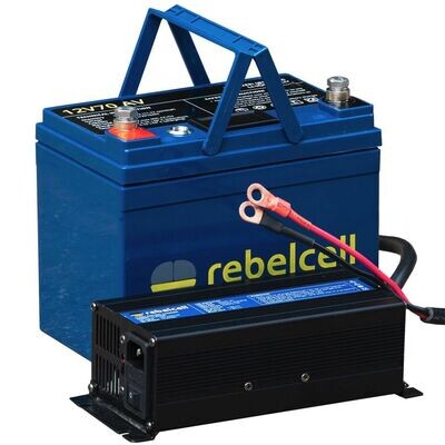 Rebelcell 12V 70AV inkl. 10A/20A Ladegerät