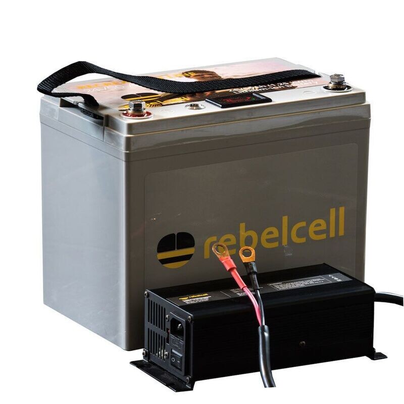 Rebelcell 24V 50AV inkl. 12A/20A Ladegerät Rebelcell 24V 50AV inkl. 12A/20A Ladegerät