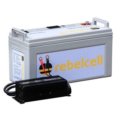 Rebelcell 24V 100AV Li-ion Akku inkl. 12A/20A Ladegerät