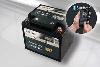 50Ah | 12,8V | FORSTER Lithium Fishing Batterie | integriertes BMSBMS | 7,0kg
