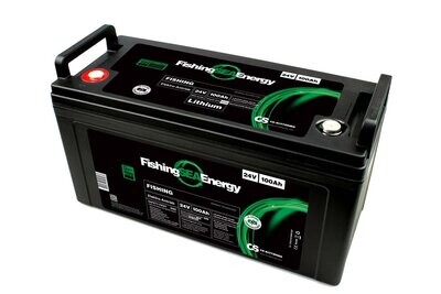 100Ah | 24V | Lithium LiFePO4 FISHING Elektromotor Batterie | integriertes BMS | 21,0kg