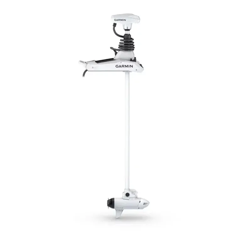 Force® Kraken Trolling Motor weißer Elektromotor mit 228 cm (90 Zoll) Schaft und GT56UHD-TR-Geber