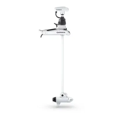 Force® Kraken Trolling Motor weißer Elektromotor mit 160 cm (63 Zoll) Schaft und GT56UHD-TR-Geber
