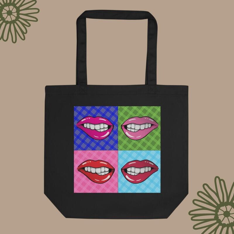 Pop Art Lips Eco Tote Bag