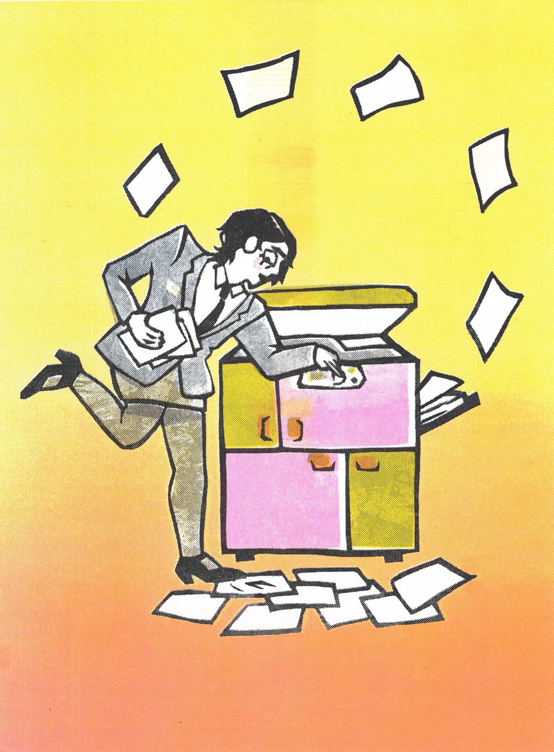 Gerard's Manic Monday Riso Print