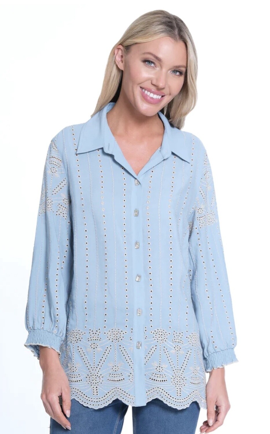 All Over Eyelet Blouse