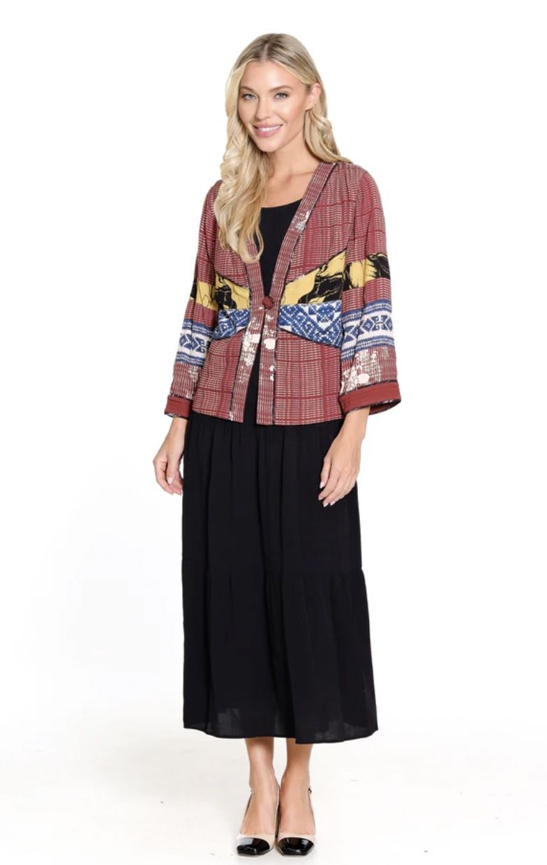 Tiered Sundress W/Kimono (2 piece set)
