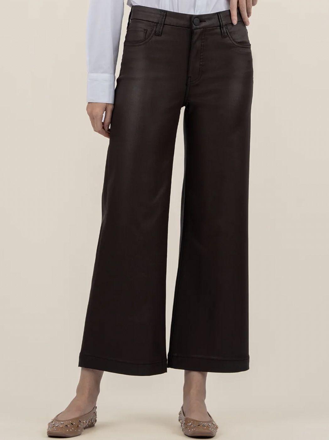 Meg Chocolate Coated High Rise Pants