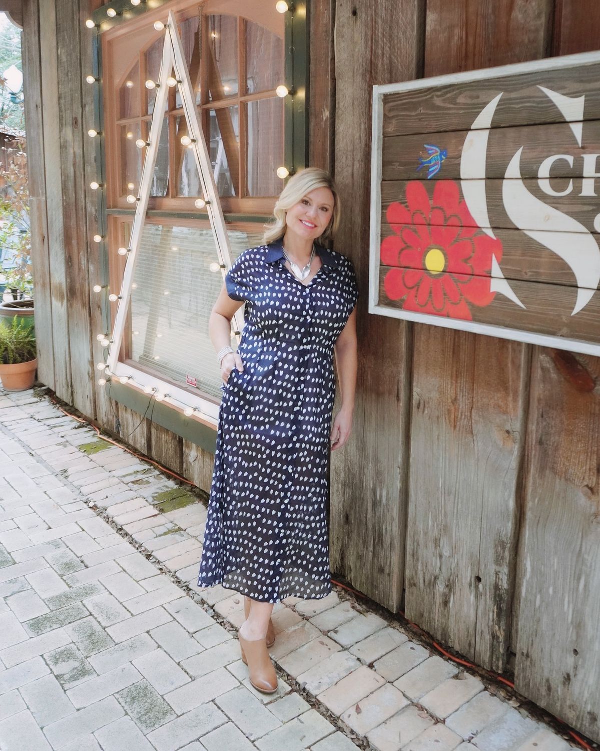 Blue Love Cotton Voil Dress