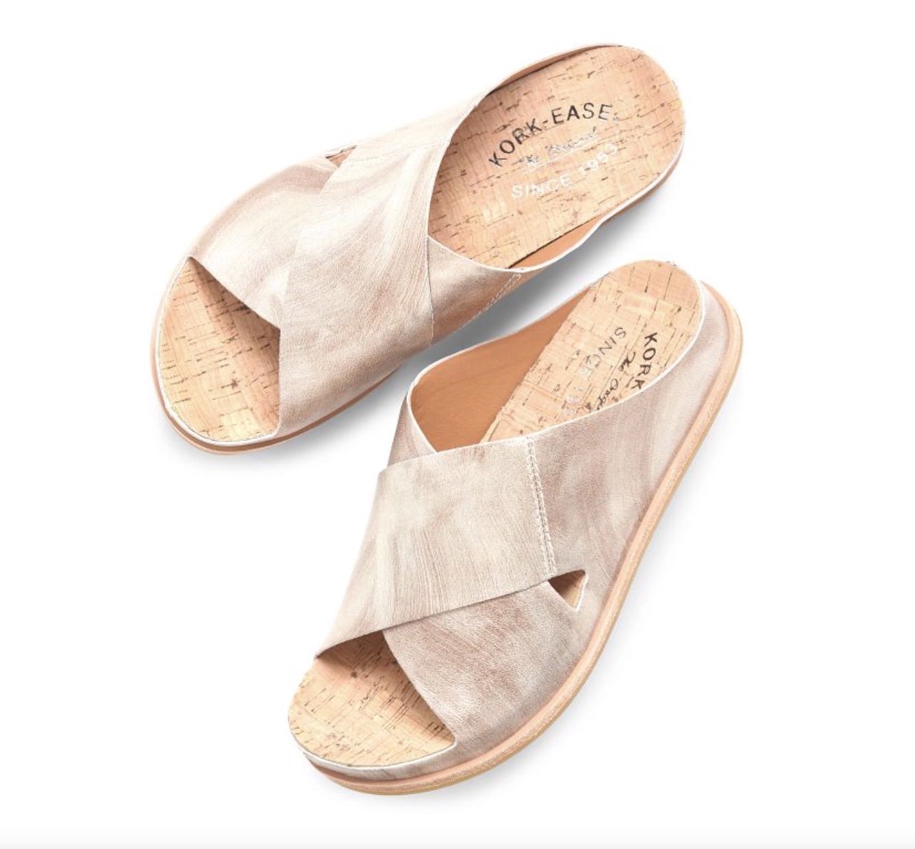 Tutsi Light Gold Panna Cotta Sandals