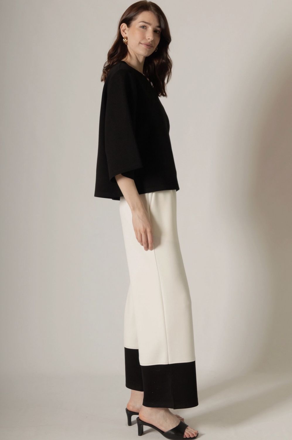 Black 3/4 Sleeve Top