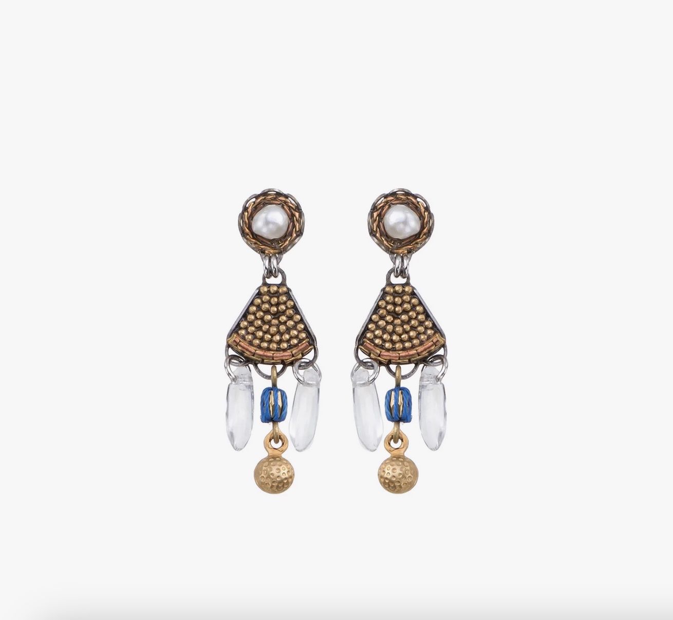 Sacra Small Earrings Gold Totem